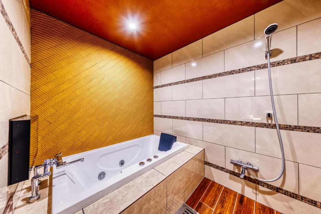 Koupelna v ubytování Hotel Lotus Ibaraki -Adult Only