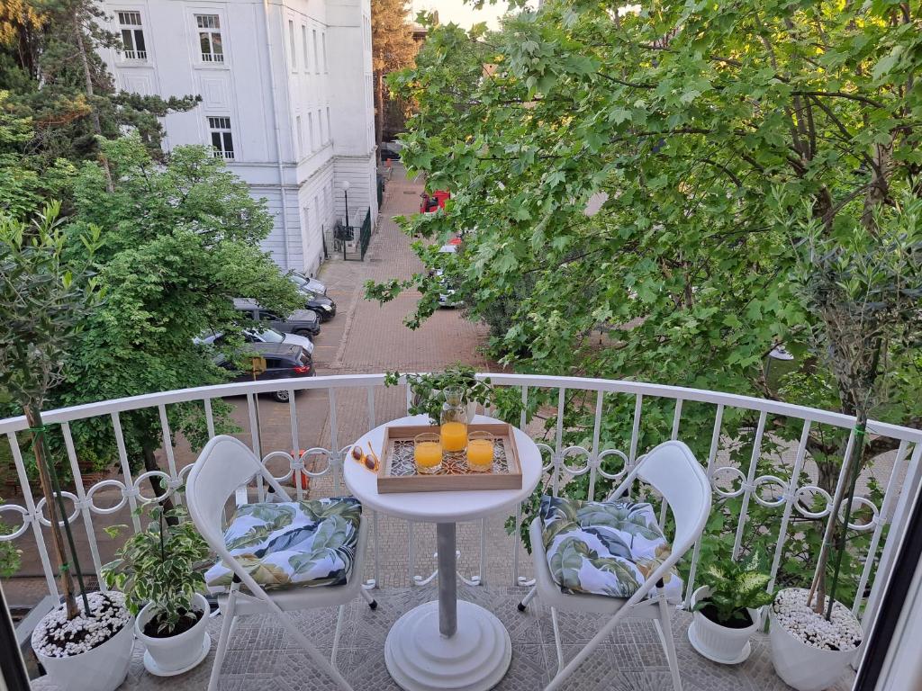 Balkón nebo terasa v ubytování Gallery apartment