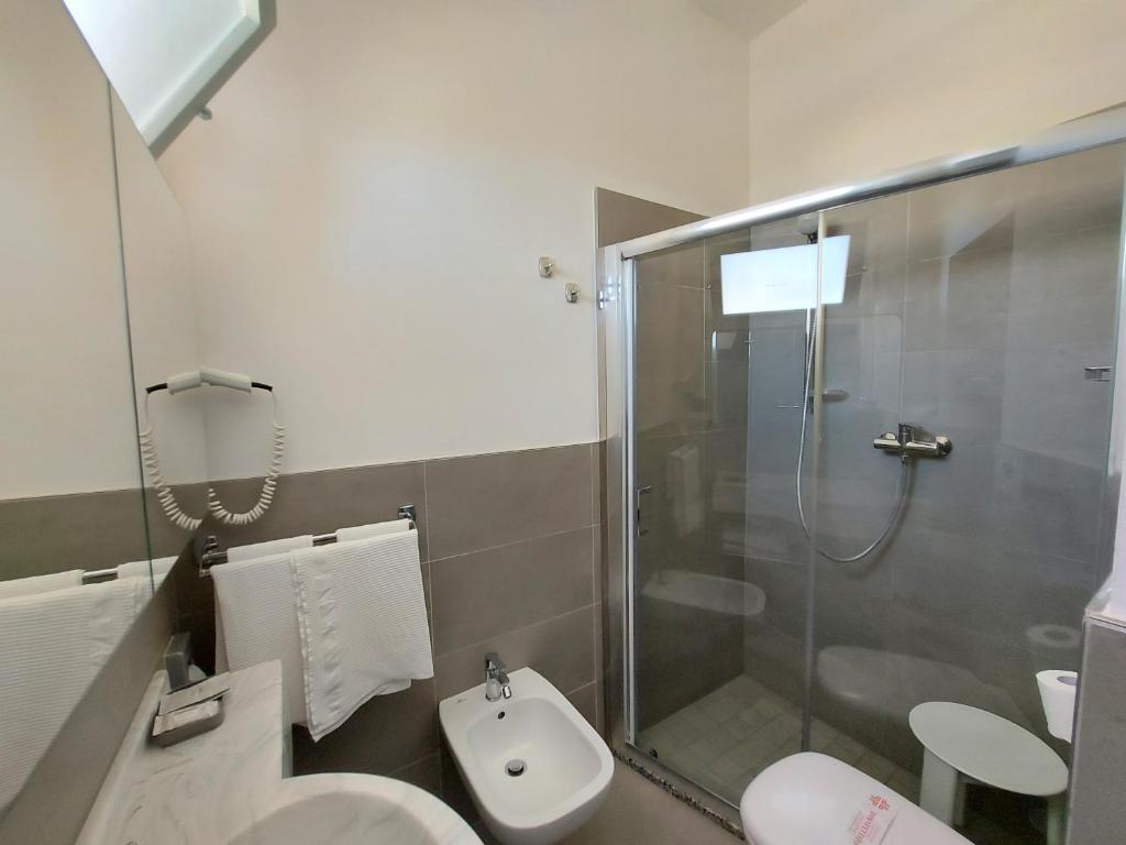Koupelna v ubytování Hotel Joli