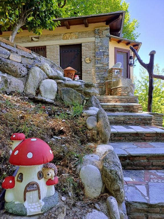 Zahrada ubytování The Mushroom Cottage