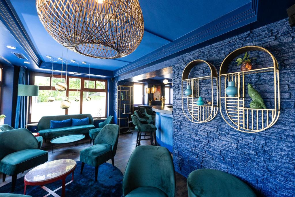 A seating area at Hotel Landliebe