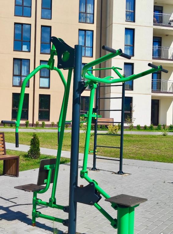 Fitness centrum a/nebo fitness zařízení v ubytování "АпартСервic" жк Сонячний квартал