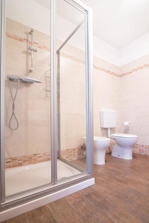 Koupelna v ubytování Albergo Diffuso Magredi