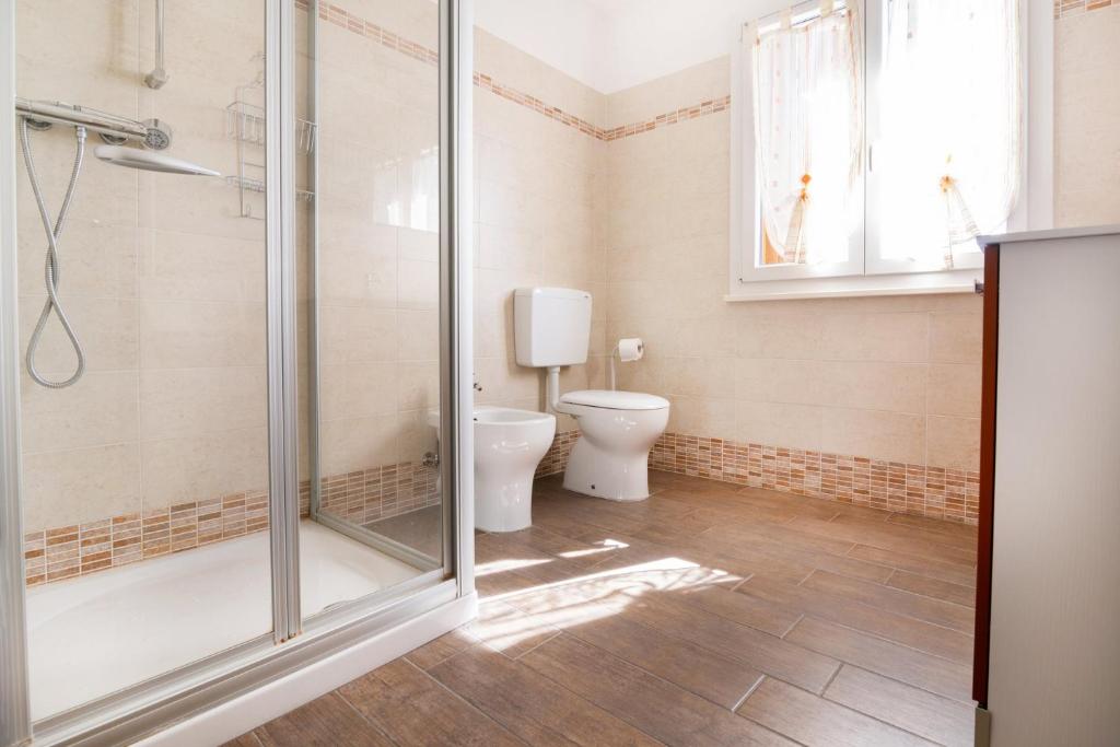 Koupelna v ubytování Albergo Diffuso Magredi