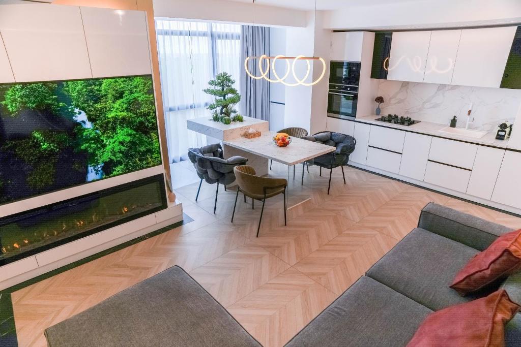 Η κουζίνα ή μικρή κουζίνα στο White Residence