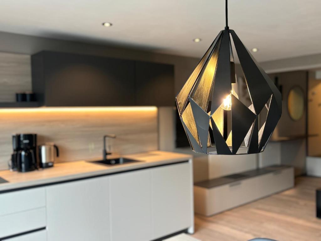 Kuchyň nebo kuchyňský kout v ubytování Residence Pranterhof