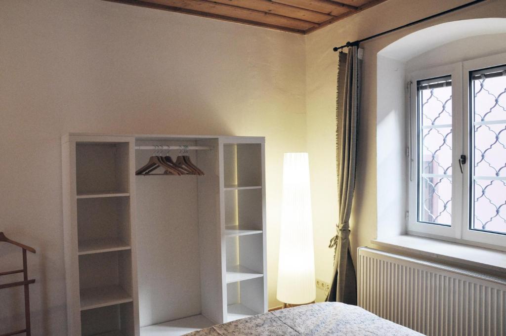 Postel nebo postele na pokoji v ubytování Wohnen bei Schörgi
