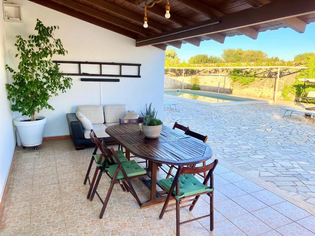 The swimming pool at or close to La Corte di Nunu'
