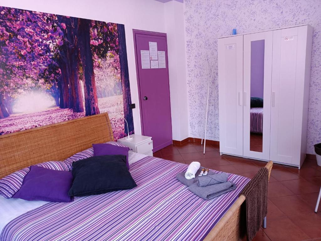Кровать или кровати в номере B&B Claudia a Monteverde