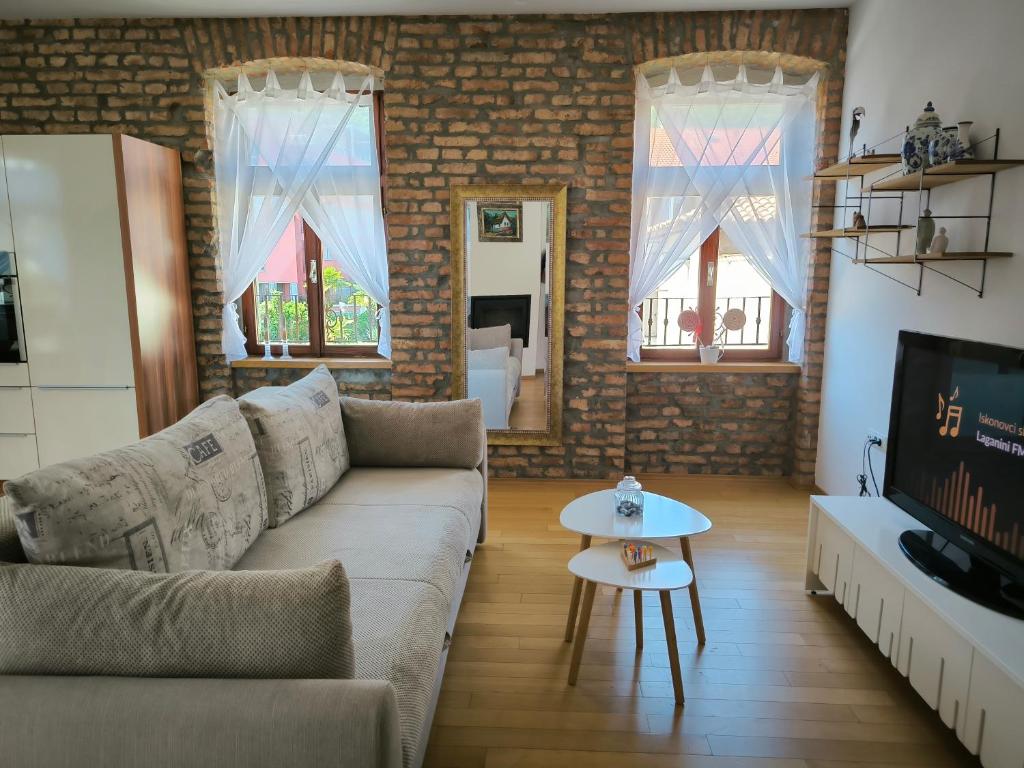 Predel za sedenje v nastanitvi Apartment Matea