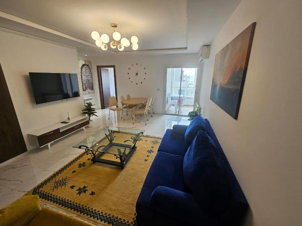 TV a/nebo společenská místnost v ubytování cosy appartement cité wehat