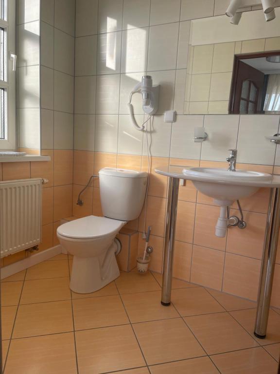 Kúpeľňa v ubytovaní Pokoje Amber