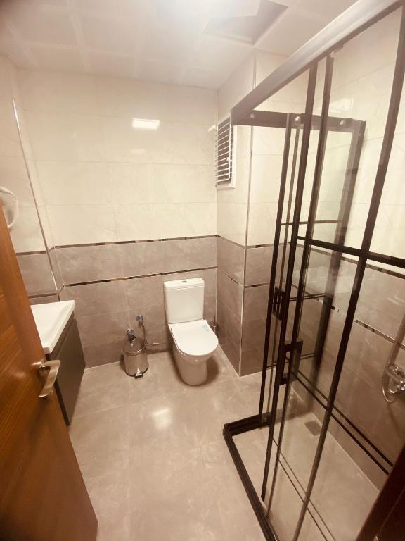 Koupelna v ubytování Malkoç Hotel
