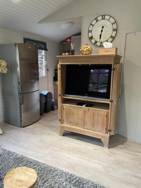 Kuchyň nebo kuchyňský kout v ubytování Chalet Sint-Hubertus Du Bois