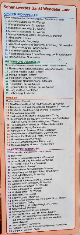 Fotografie z fotogalerie ubytování FeWo Schaumberg-Stübchen v destinaci Tholey
