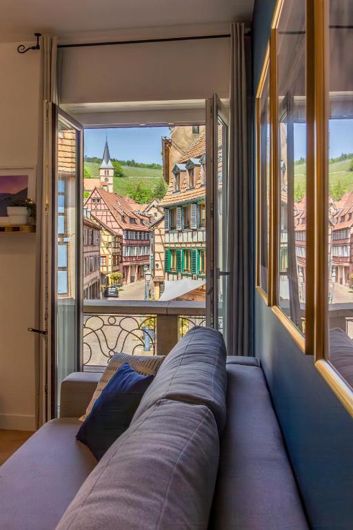 Balkón nebo terasa v ubytování Appartement avec vue sur vignoble