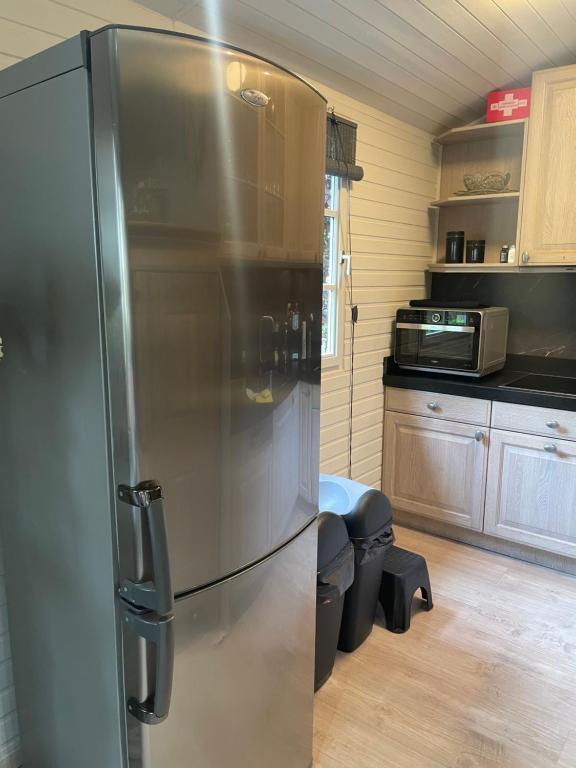 Kuchyň nebo kuchyňský kout v ubytování Chalet Sint-Hubertus Du Bois