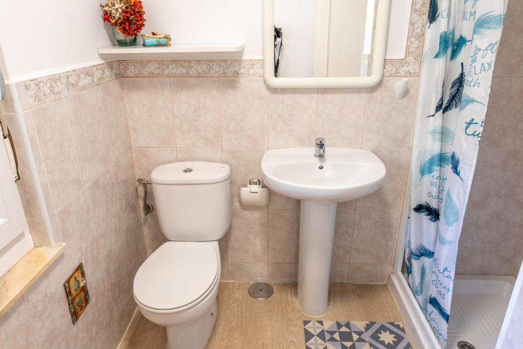 Koupelna v ubytování APARTAMENTOS OLGA