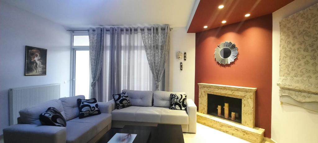 Ruang duduk di Sweet Fantasy Apartment