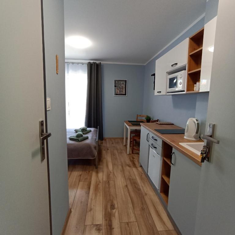 Kuchyňa alebo kuchynka v ubytovaní Apartamenty Gościnne Idylla