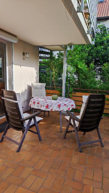 Patio nebo venkovní prostory v ubytování Ferienwohnung Sartorius