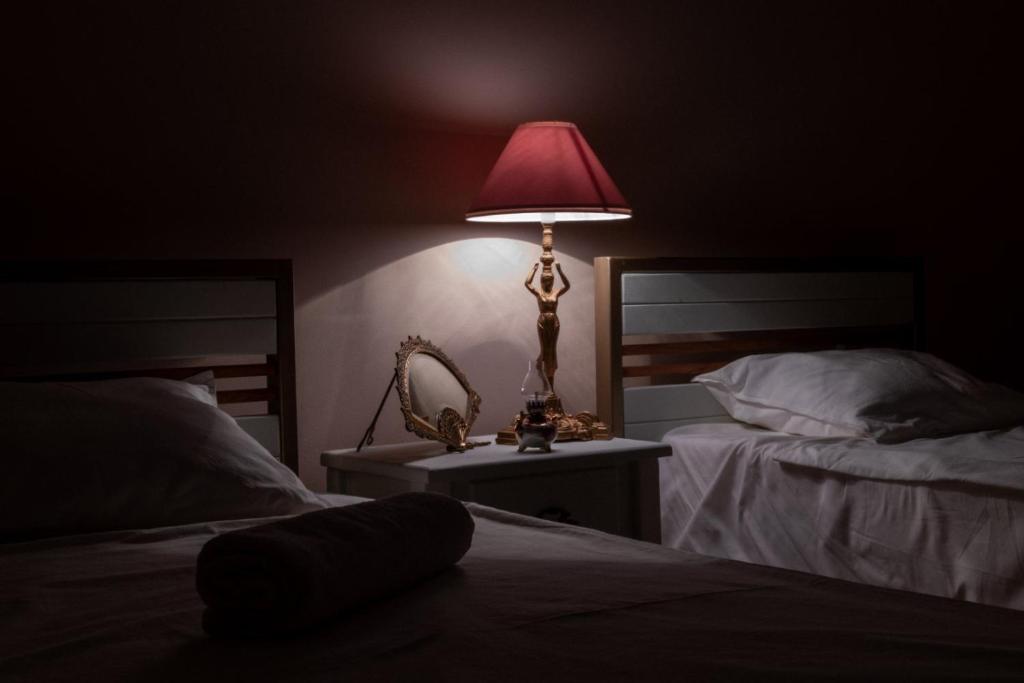Postel nebo postele na pokoji v ubytování Hotel Tsinandali Memories