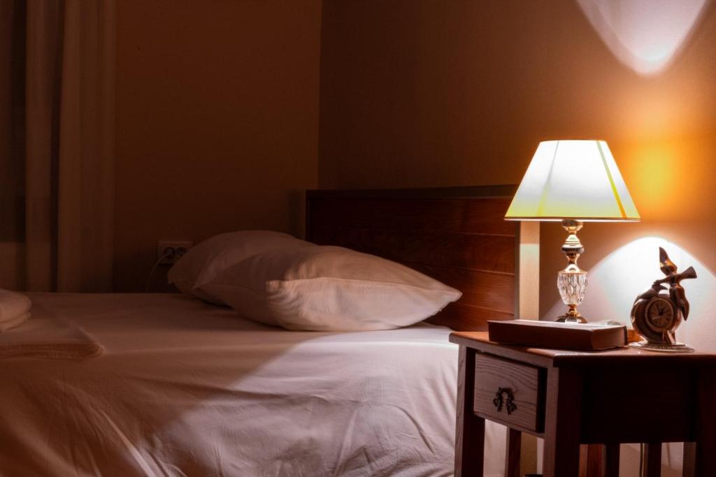 Postel nebo postele na pokoji v ubytování Hotel Tsinandali Memories