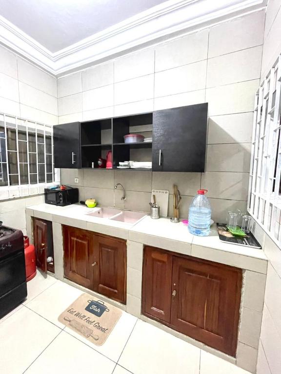 Kuchyň nebo kuchyňský kout v ubytování Timba habitat