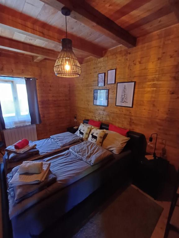 Postel nebo postele na pokoji v ubytování Drinska Dama