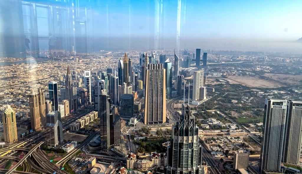 Ett flygfoto av The Dubai 2