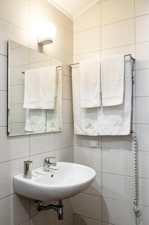 Koupelna v ubytování Hotel Krakow