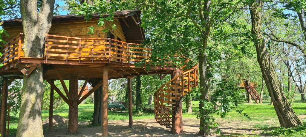 Zahrada ubytování Tree Vill