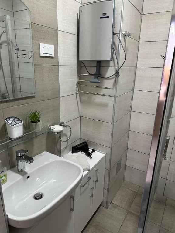 Koupelna v ubytování Ana apartman