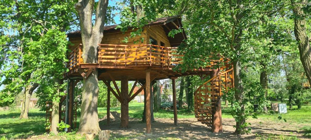 Zahrada ubytování Tree Vill