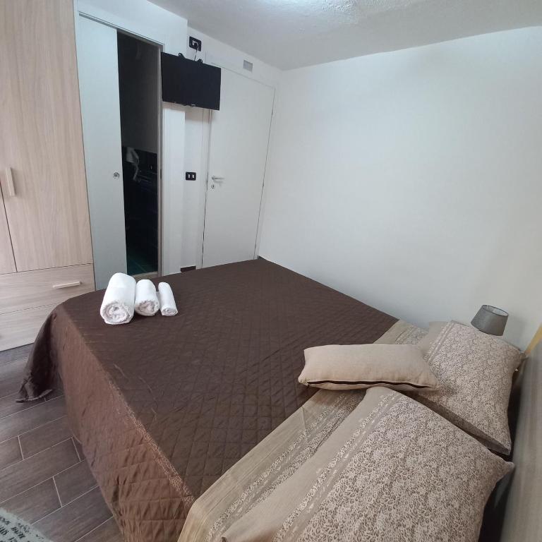 Postel nebo postele na pokoji v ubytování B&B Biancamano