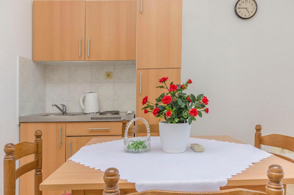 Kuchyň nebo kuchyňský kout v ubytování Apartments Sweet Escape