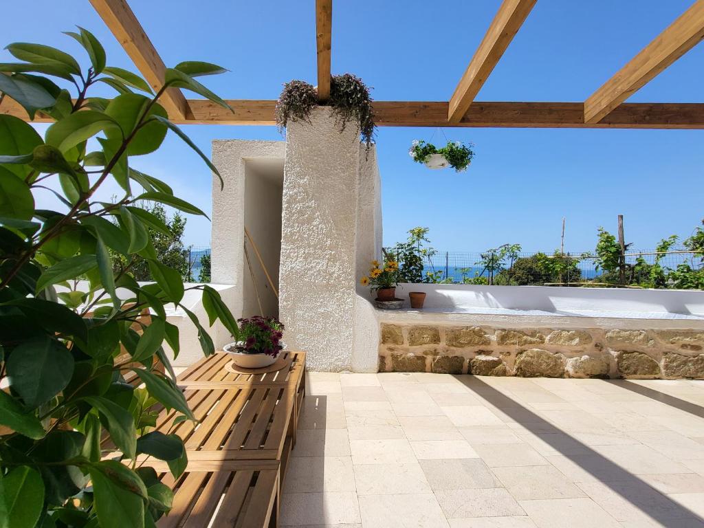 Balkón nebo terasa v ubytování Il Panorama di Ercole