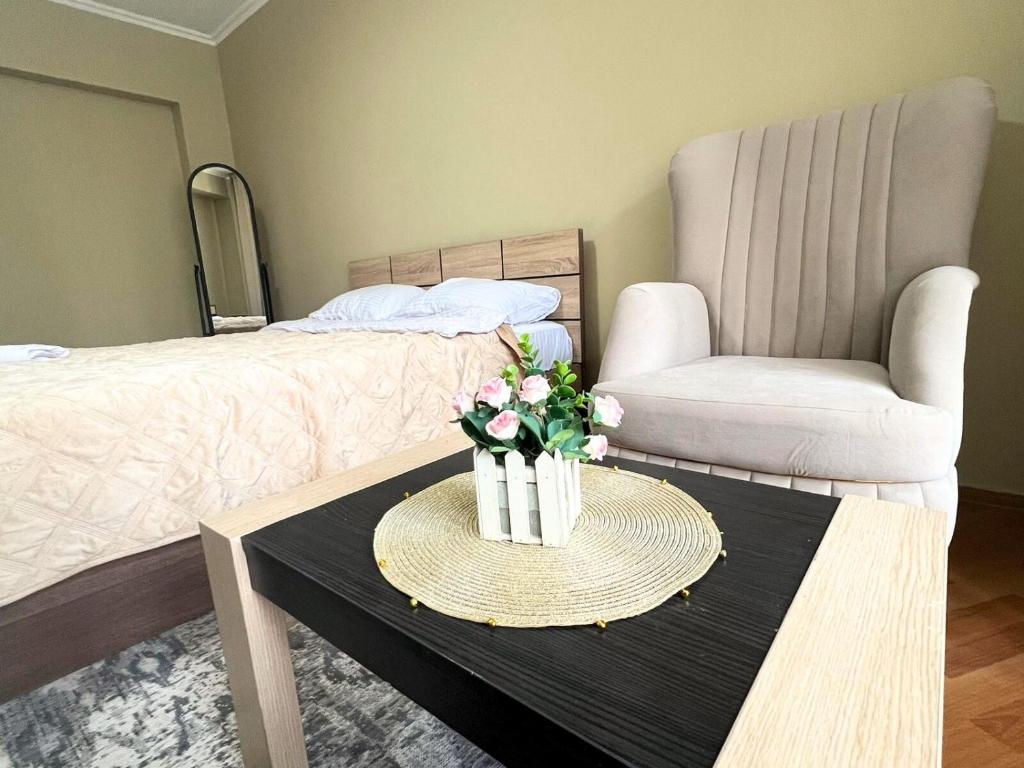 Postelja oz. postelje v sobi nastanitve Samal Suites