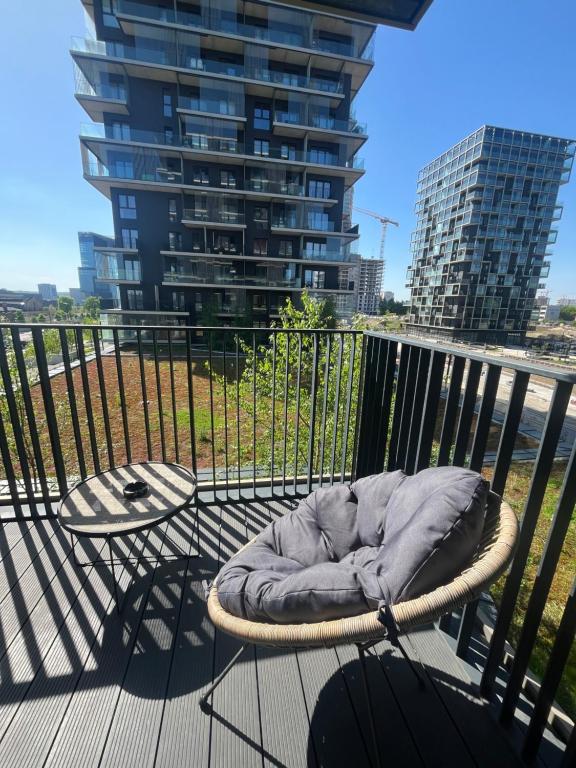 Balkón alebo terasa v ubytovaní Unique Apartment Katowice City Center