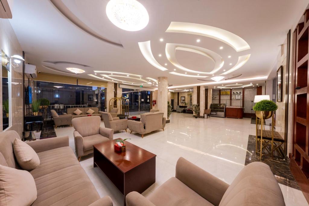 Posezení v ubytování Masharef Abha Suites