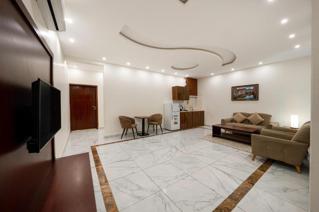 Posezení v ubytování Masharef Abha Suites