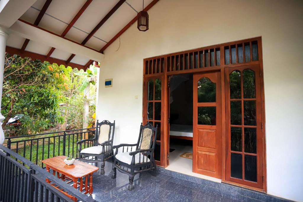 Balkón nebo terasa v ubytování Scenic Cottage Sigiriya