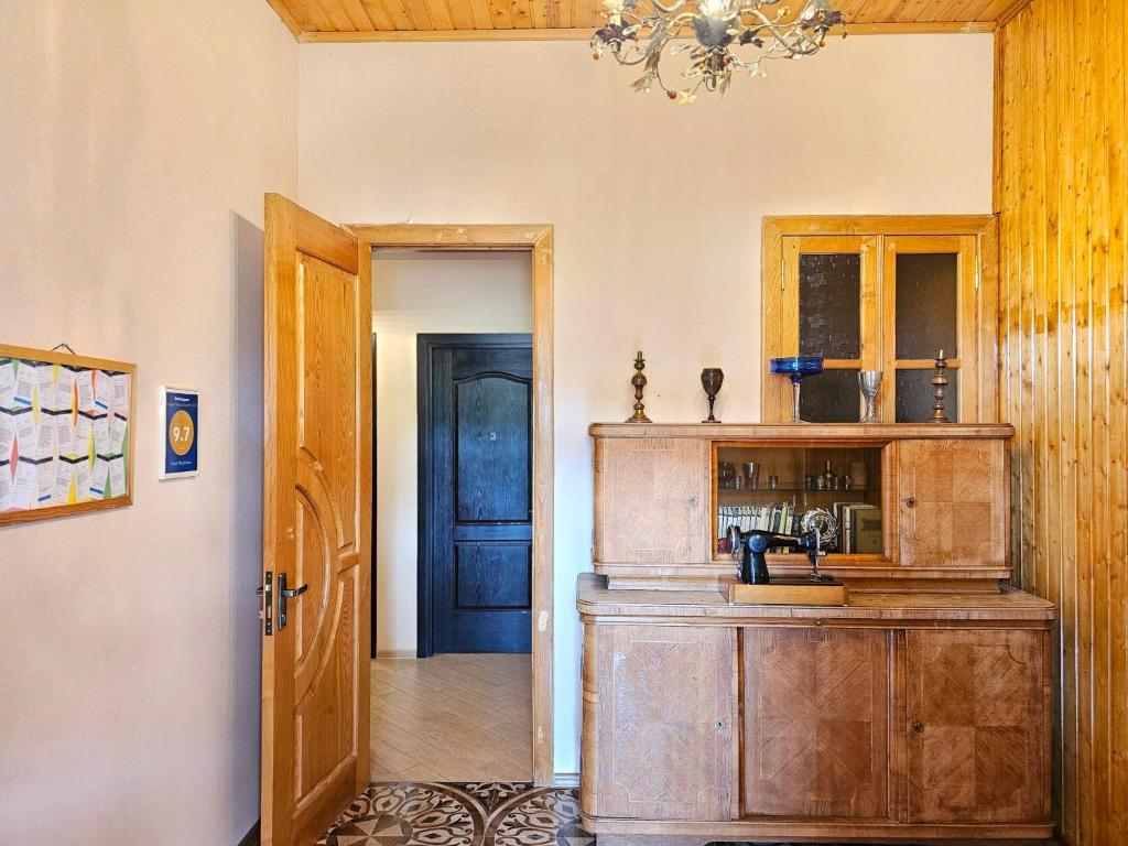 Kuchyň nebo kuchyňský kout v ubytování Hotel Magdalena