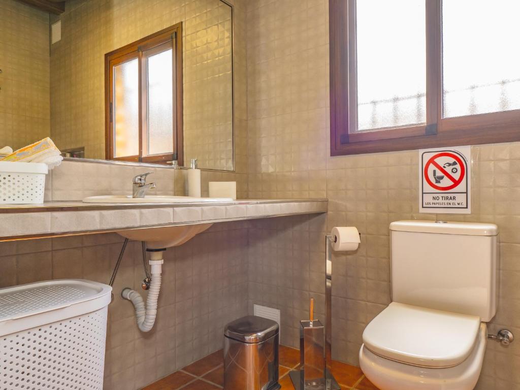 Koupelna v ubytování Cubo's Casita Rural Haro