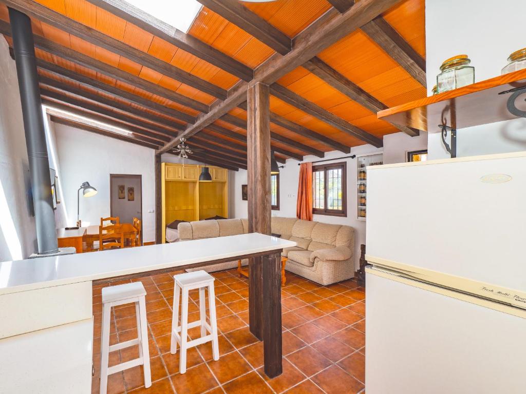 Kuchyň nebo kuchyňský kout v ubytování Cubo's Casita Rural Haro