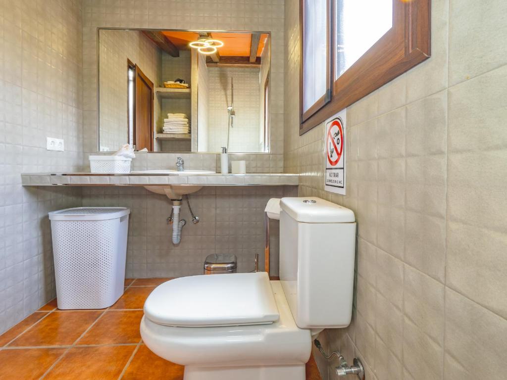 Koupelna v ubytování Cubo's Casita Rural Haro
