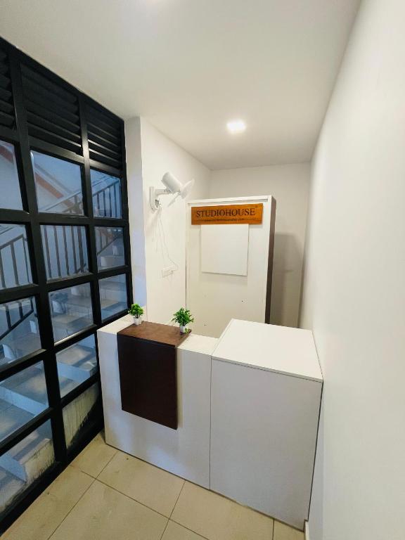 Kuchyň nebo kuchyňský kout v ubytování Hotel studio house