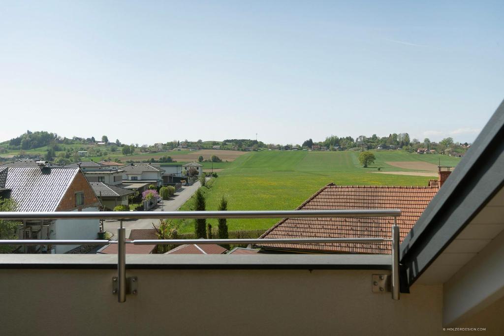 Balkón nebo terasa v ubytování Panoramablick Dobl