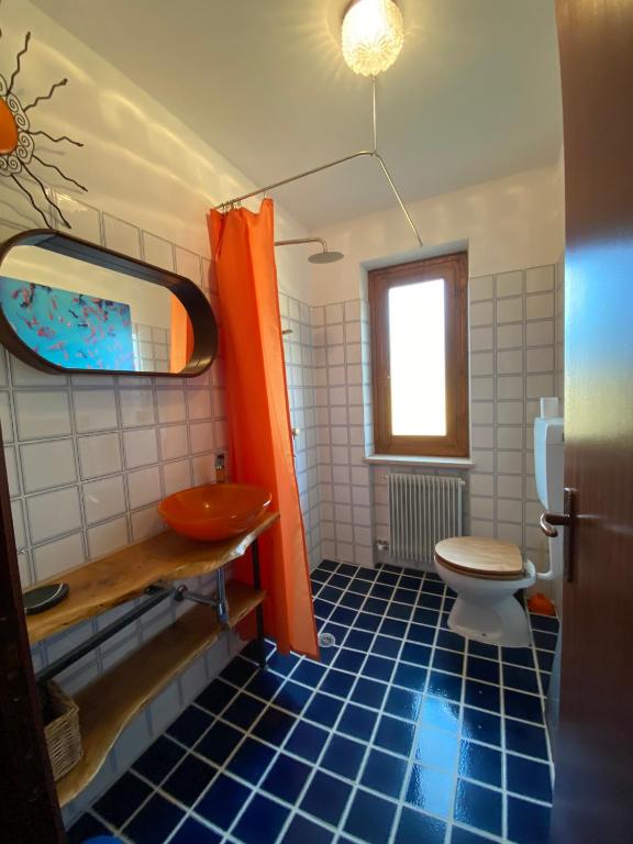 Koupelna v ubytování Villa Rosa Friuli