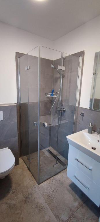 Koupelna v ubytování Ferienhaus-Sina